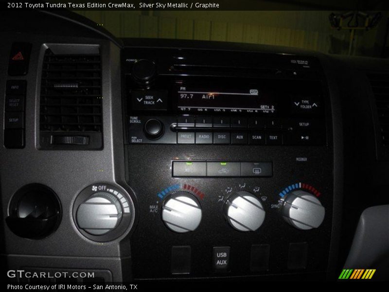 Silver Sky Metallic / Graphite 2012 Toyota Tundra Texas Edition CrewMax