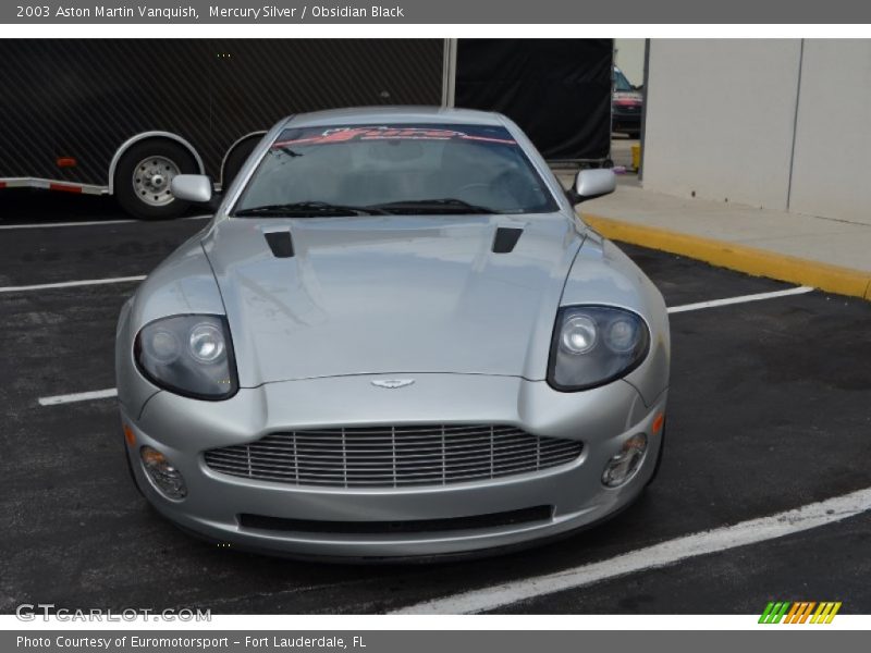 Mercury Silver / Obsidian Black 2003 Aston Martin Vanquish