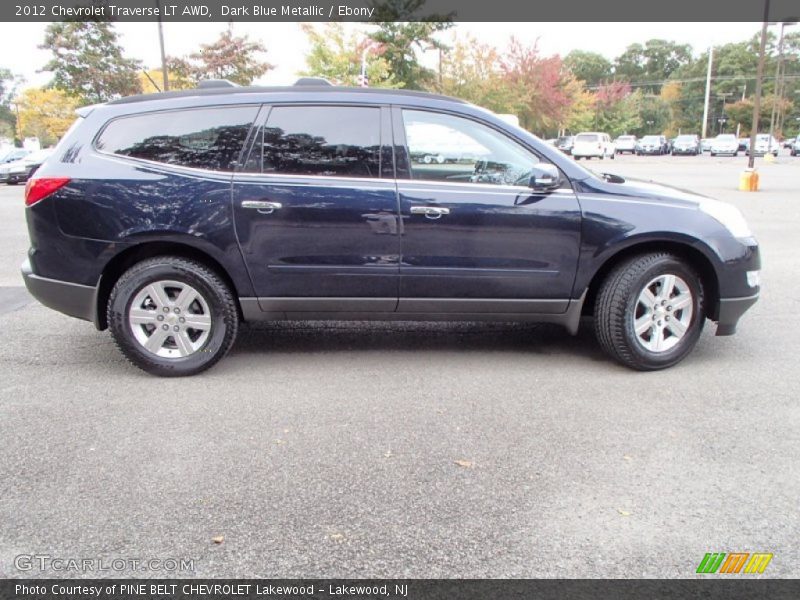 Dark Blue Metallic / Ebony 2012 Chevrolet Traverse LT AWD