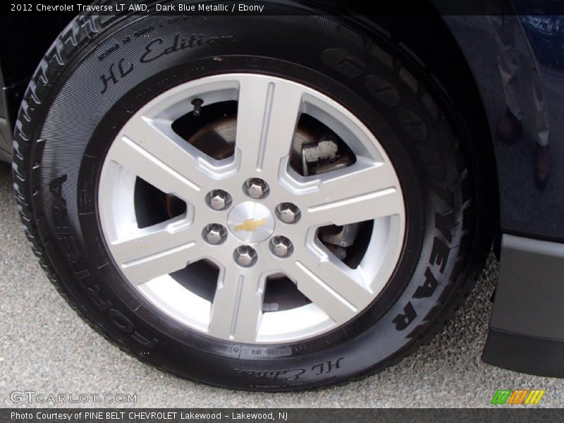 Dark Blue Metallic / Ebony 2012 Chevrolet Traverse LT AWD