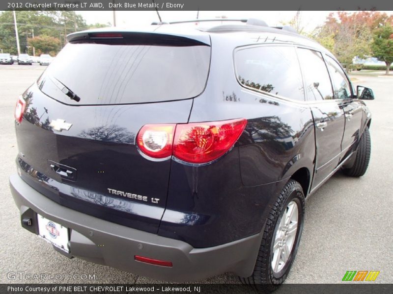 Dark Blue Metallic / Ebony 2012 Chevrolet Traverse LT AWD