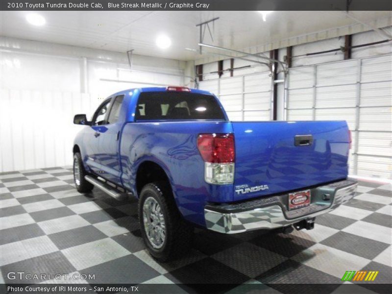 Blue Streak Metallic / Graphite Gray 2010 Toyota Tundra Double Cab