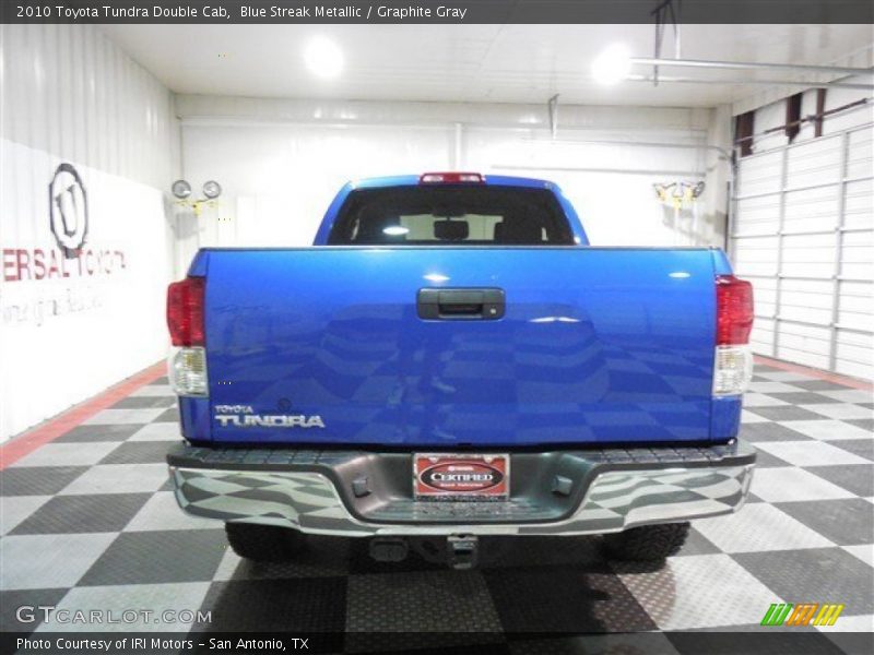 Blue Streak Metallic / Graphite Gray 2010 Toyota Tundra Double Cab