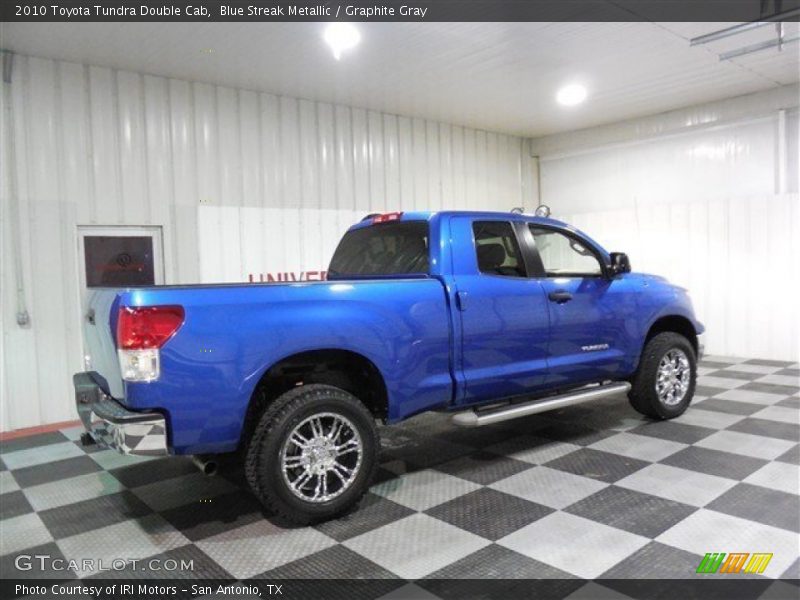 Blue Streak Metallic / Graphite Gray 2010 Toyota Tundra Double Cab