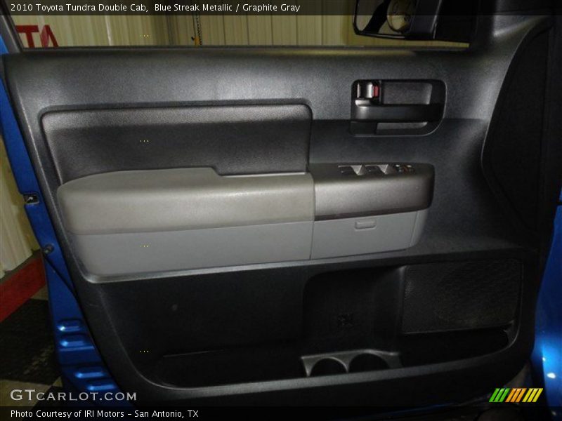 Blue Streak Metallic / Graphite Gray 2010 Toyota Tundra Double Cab