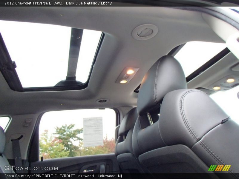 Dark Blue Metallic / Ebony 2012 Chevrolet Traverse LT AWD