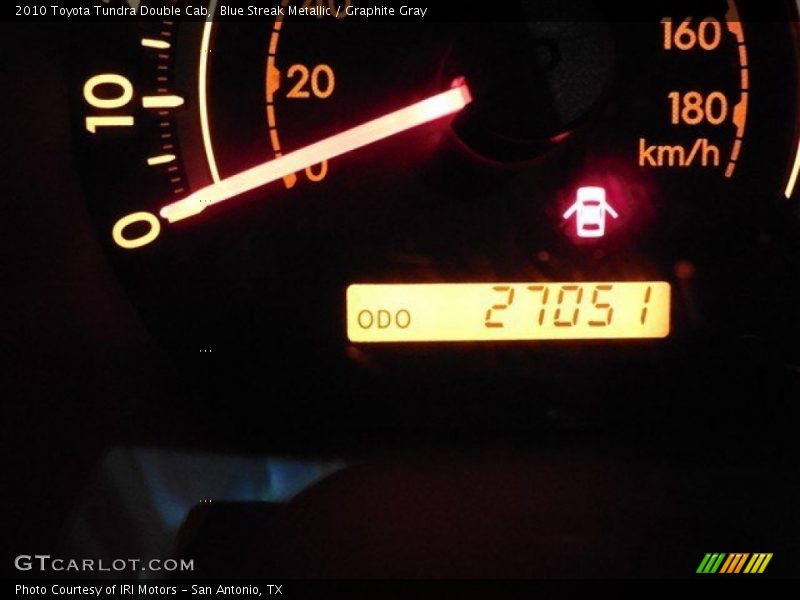 Blue Streak Metallic / Graphite Gray 2010 Toyota Tundra Double Cab