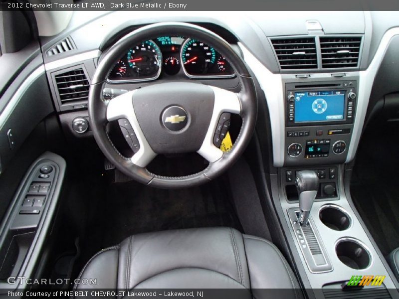 Dark Blue Metallic / Ebony 2012 Chevrolet Traverse LT AWD