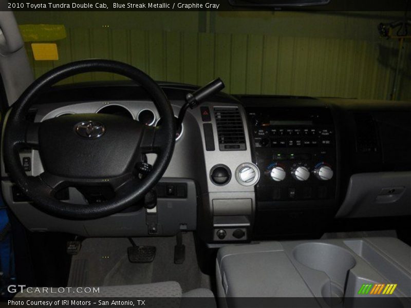 Blue Streak Metallic / Graphite Gray 2010 Toyota Tundra Double Cab
