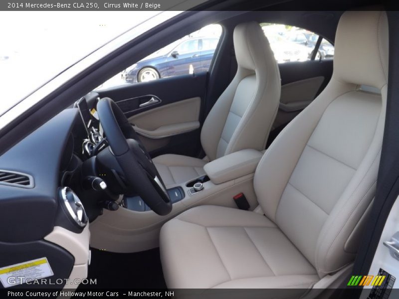 Cirrus White / Beige 2014 Mercedes-Benz CLA 250