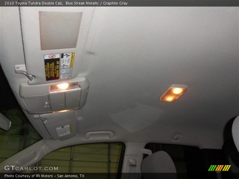 Blue Streak Metallic / Graphite Gray 2010 Toyota Tundra Double Cab