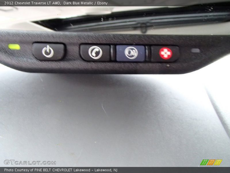 Dark Blue Metallic / Ebony 2012 Chevrolet Traverse LT AWD