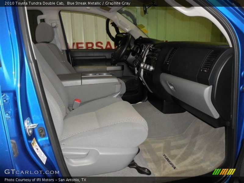 Blue Streak Metallic / Graphite Gray 2010 Toyota Tundra Double Cab