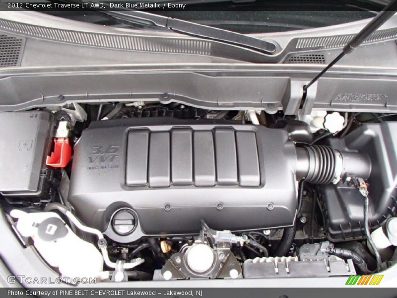 Dark Blue Metallic / Ebony 2012 Chevrolet Traverse LT AWD