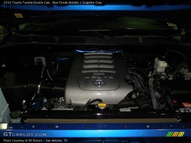 Blue Streak Metallic / Graphite Gray 2010 Toyota Tundra Double Cab