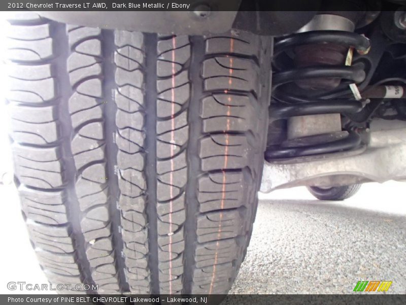 Dark Blue Metallic / Ebony 2012 Chevrolet Traverse LT AWD