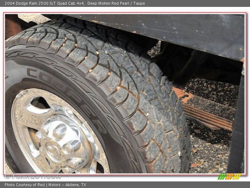 Deep Molten Red Pearl / Taupe 2004 Dodge Ram 2500 SLT Quad Cab 4x4