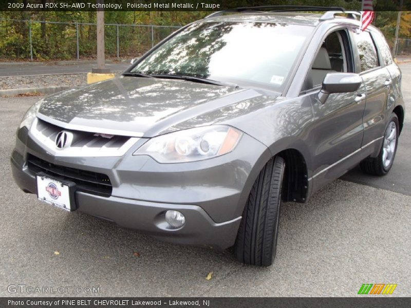 Polished Metal Metallic / Taupe 2009 Acura RDX SH-AWD Technology
