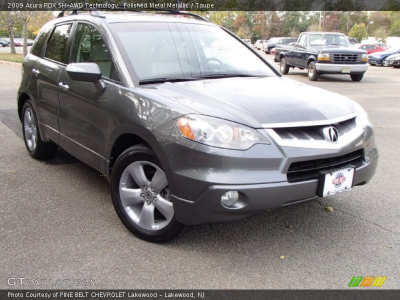 Polished Metal Metallic / Taupe 2009 Acura RDX SH-AWD Technology