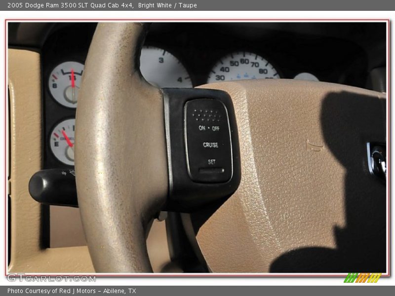 Bright White / Taupe 2005 Dodge Ram 3500 SLT Quad Cab 4x4