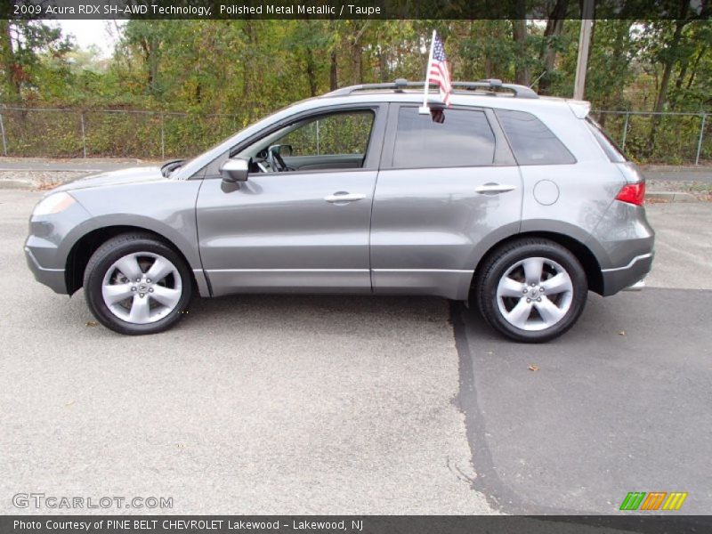Polished Metal Metallic / Taupe 2009 Acura RDX SH-AWD Technology