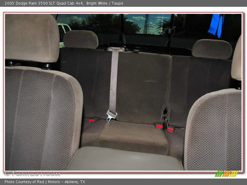 Bright White / Taupe 2005 Dodge Ram 3500 SLT Quad Cab 4x4