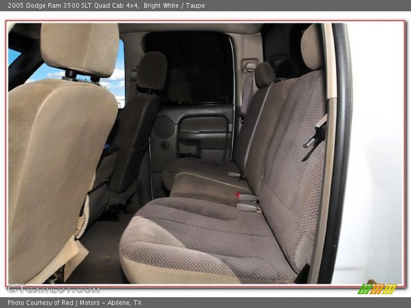 Bright White / Taupe 2005 Dodge Ram 3500 SLT Quad Cab 4x4