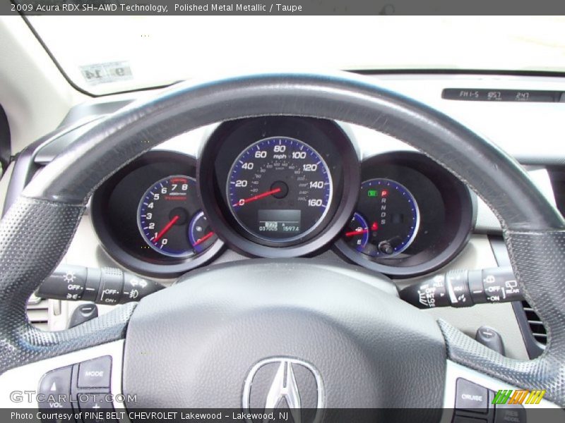 Polished Metal Metallic / Taupe 2009 Acura RDX SH-AWD Technology