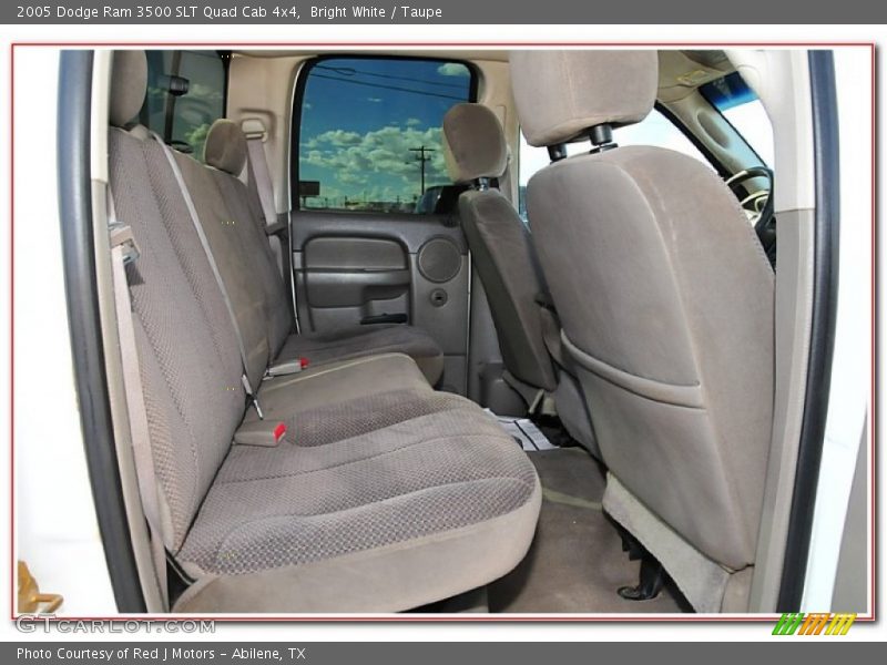Bright White / Taupe 2005 Dodge Ram 3500 SLT Quad Cab 4x4