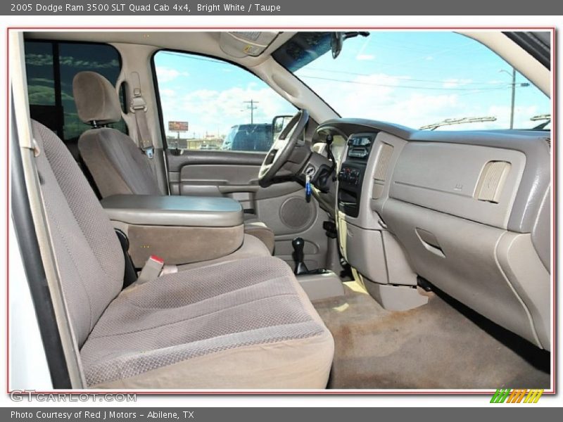 Bright White / Taupe 2005 Dodge Ram 3500 SLT Quad Cab 4x4