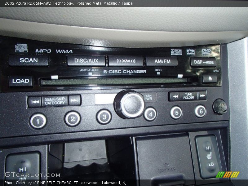 Polished Metal Metallic / Taupe 2009 Acura RDX SH-AWD Technology