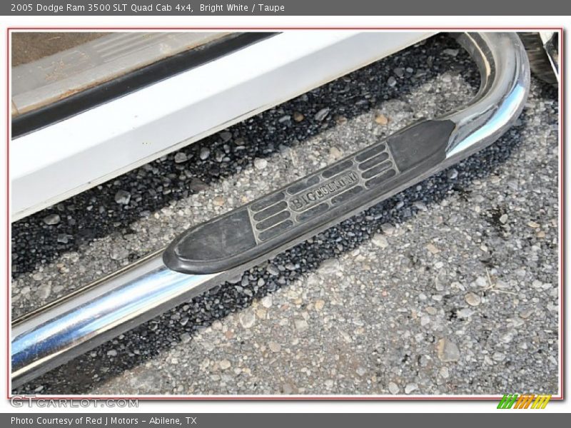 Bright White / Taupe 2005 Dodge Ram 3500 SLT Quad Cab 4x4