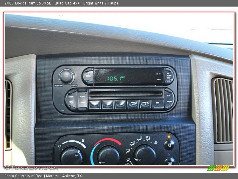 Bright White / Taupe 2005 Dodge Ram 3500 SLT Quad Cab 4x4
