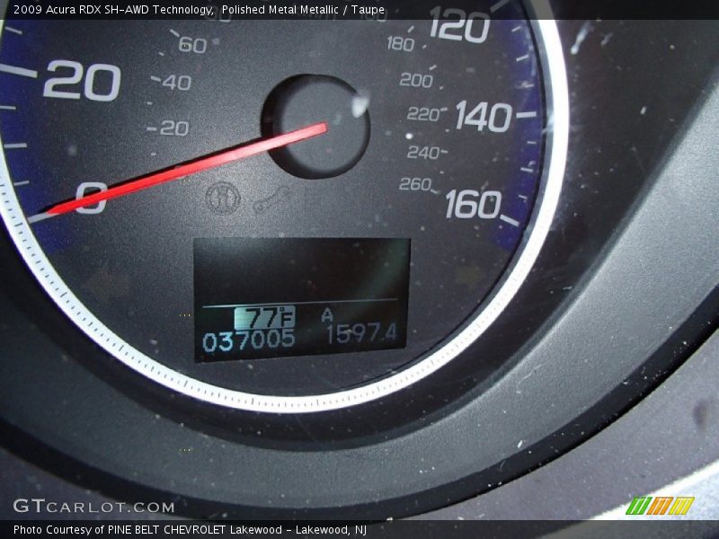 Polished Metal Metallic / Taupe 2009 Acura RDX SH-AWD Technology