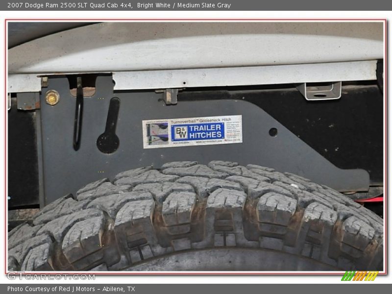 Bright White / Medium Slate Gray 2007 Dodge Ram 2500 SLT Quad Cab 4x4