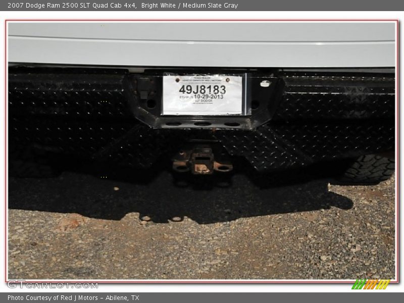 Bright White / Medium Slate Gray 2007 Dodge Ram 2500 SLT Quad Cab 4x4