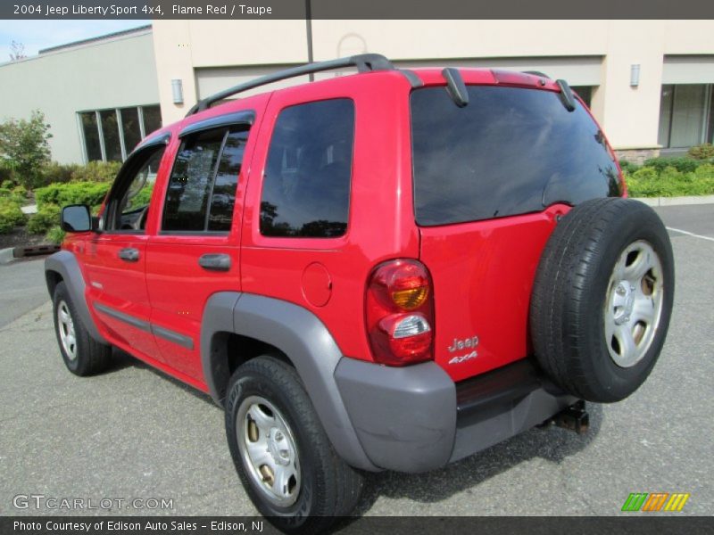 Flame Red / Taupe 2004 Jeep Liberty Sport 4x4
