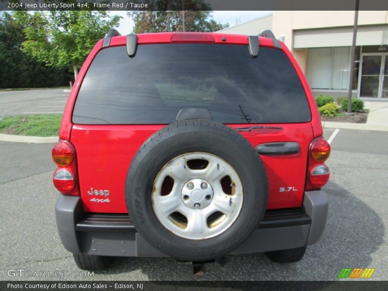 Flame Red / Taupe 2004 Jeep Liberty Sport 4x4