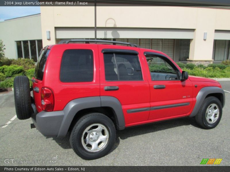 Flame Red / Taupe 2004 Jeep Liberty Sport 4x4