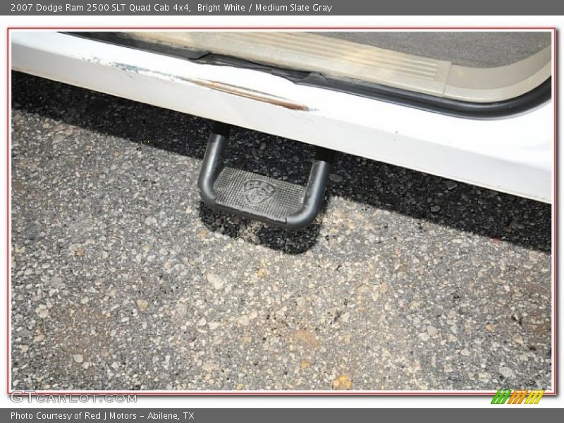 Bright White / Medium Slate Gray 2007 Dodge Ram 2500 SLT Quad Cab 4x4
