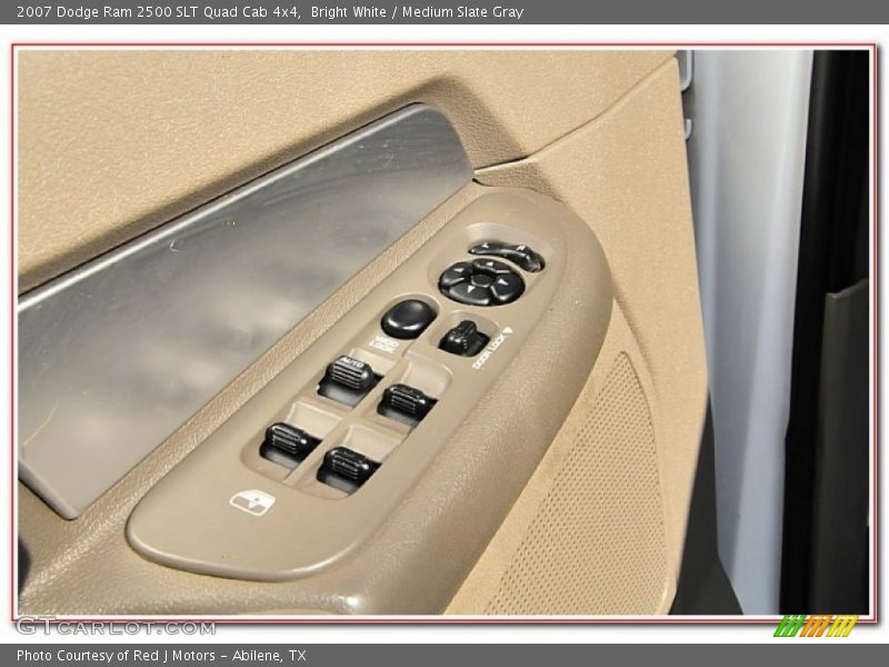 Bright White / Medium Slate Gray 2007 Dodge Ram 2500 SLT Quad Cab 4x4