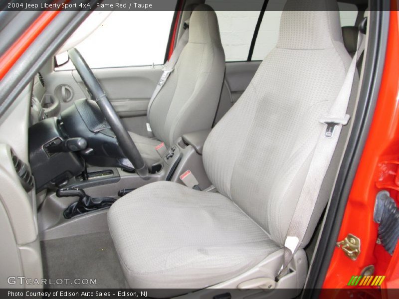 Flame Red / Taupe 2004 Jeep Liberty Sport 4x4