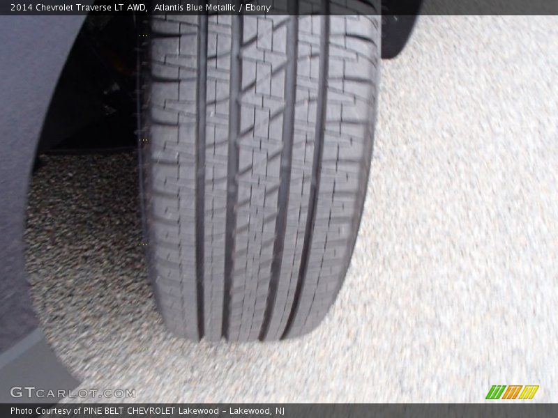 Atlantis Blue Metallic / Ebony 2014 Chevrolet Traverse LT AWD