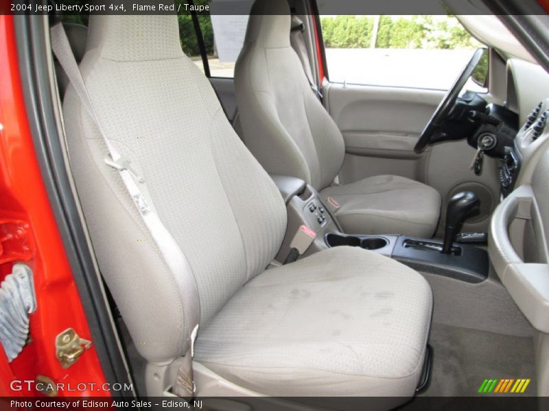 Flame Red / Taupe 2004 Jeep Liberty Sport 4x4