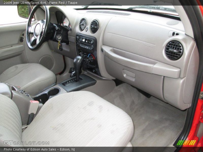 Flame Red / Taupe 2004 Jeep Liberty Sport 4x4