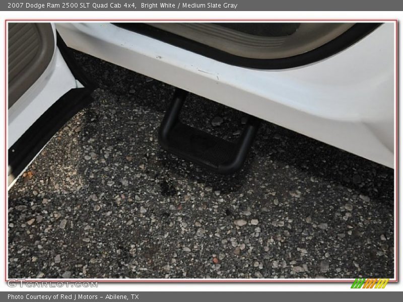 Bright White / Medium Slate Gray 2007 Dodge Ram 2500 SLT Quad Cab 4x4