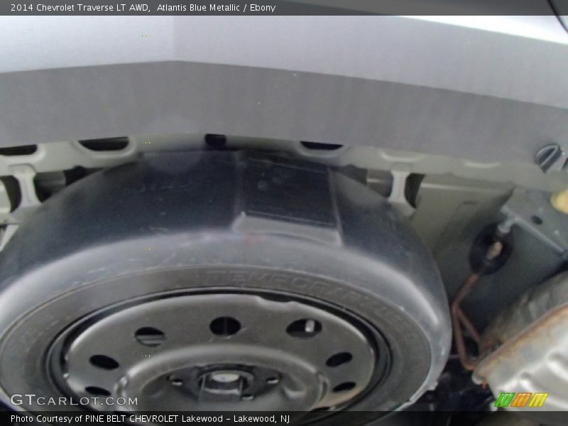 Atlantis Blue Metallic / Ebony 2014 Chevrolet Traverse LT AWD