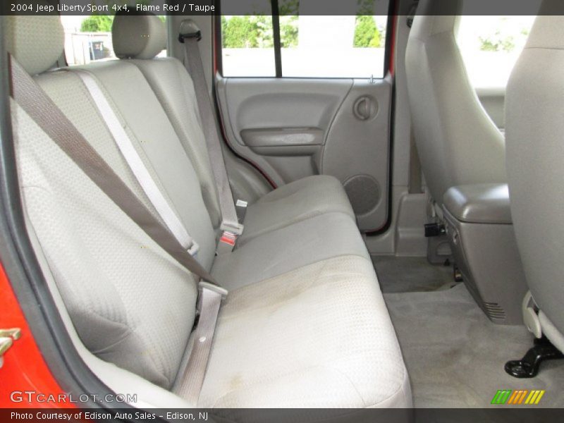 Flame Red / Taupe 2004 Jeep Liberty Sport 4x4