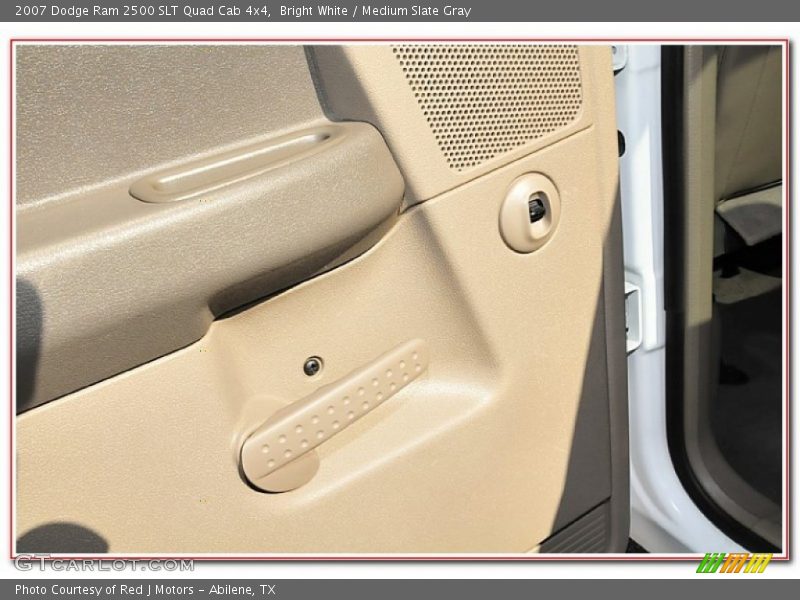 Bright White / Medium Slate Gray 2007 Dodge Ram 2500 SLT Quad Cab 4x4