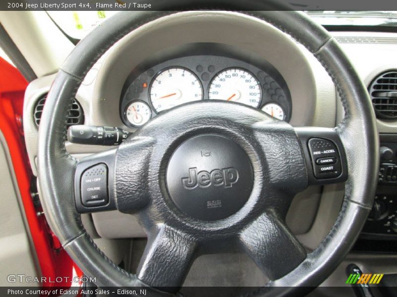 Flame Red / Taupe 2004 Jeep Liberty Sport 4x4